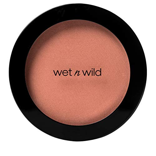 Wet n Wild - Color Icon Blush - Polvo Iluminador Prensado Suave y Aterciopelado - Color Duradero y Modulable, con Efecto Natural - Fórmula con Aceite de Jojoba - Vegano - Mellow Wine - 1 Unidad