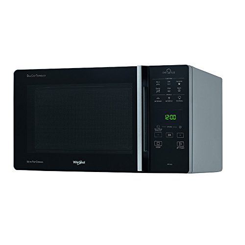 Whirlpool MCP 349/1 SL Encimera - Microondas (Encimera, Microondas con grill, 25 L, 800 W, Negro, Plata, 900 W)