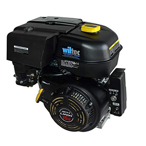 WilTec Motor de Gasolina LIFAN 190 10kW (13,6CV) 25,4mm con Motor de Kart E-Start