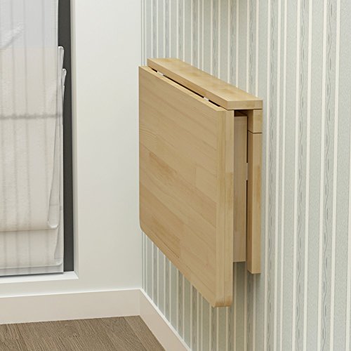 WSSF - Mesa de Pared Plegable de Madera Maciza Mesa de Comedor Mesa de Escritorio de Ordenador Plegable Mesa de Aprendizaje de Pared Mesa de Estudio Mesa de Estudio tamaño Opcional