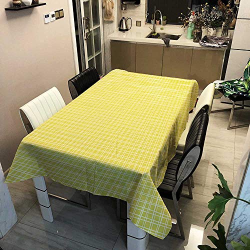 XXDD Mantel de Lino Decorativo a Rayas a Cuadros Rectangular Impermeable Boda Mesa de Comedor Cubierta Mantel de Cocina A4 150x210cm