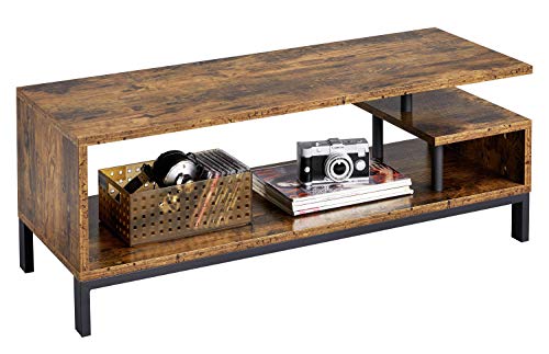 Yaheetech Mesa de Centro 106 x 40 x 40 cm Mesa para TV de Estilo Rústico Mueble Auxiliar en Salón Mesas de Centro para El Salon Mesa Baja Vintaje Yaheetech Mesa de Centro 106 x 40 x 40 cm Mesa para TV de Estilo Rústico Mueble Auxiliar en Salón Mesas de Centro para El Salon Mesa Baja Vintaje