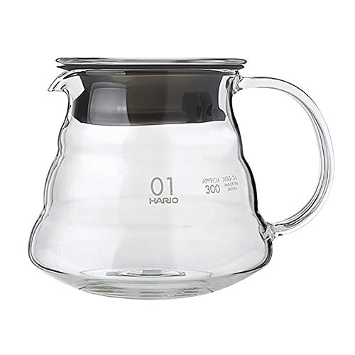 YJZQ - Jarra para cafetera (cristal, jarra con número 1 para microondas, botella, forma de nube y jarra de café universal con tapa