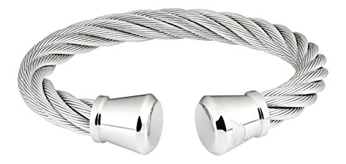 Zippo Brazalete de alambre para hombre, plata, 65 mm