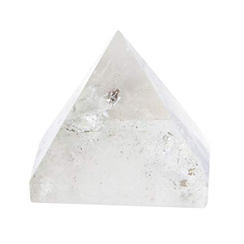 100% Cristal Natural Cuarzo Pirámide Energy Healing Tower Decoración del hogar Ornamento Blanco
