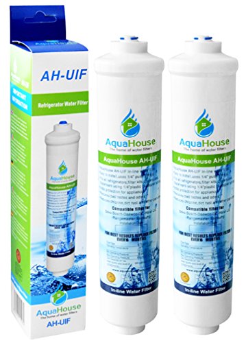 2x AquaHouse UIFL Compatible filtro de agua del refrigerador del filtro nevera LG 5231JA2010B BL9808 3890JC2990A 3650JD8050A externa