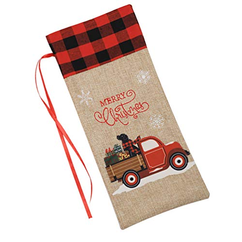 ABOOFAN Bolsa de Vino de Navidad Vestido de Botella de Vino de Navidad Vestido de Santa Claus Cubierta de Botella de Vino para Navidad Cena de Año Nuevo Vajilla Decoración ABOOFAN Bolsa de Vino de Navidad Vestido de Botella de Vino de Navidad Vestido de Santa Claus Cubierta de Botella de Vino para Navidad Cena de Año Nuevo Vajilla Decoración