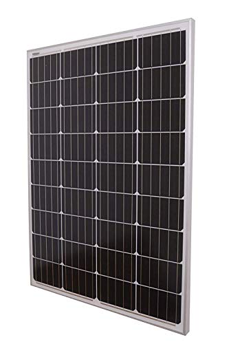 ANFIL 100 vatios 12 voltios NUEVO Panel Solar de Celda Mono-cristalina de Grado A (diseño compacto) Ideal para sistema fotovoltaico fuera de la red en vehículos recreativos, caravanas, camper o barcos
