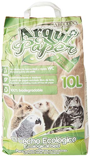 Arquivet Pet litter paper - Lecho papel reciclado, pequeños mamiferos - 10 L Arquivet Pet litter paper - Lecho papel reciclado, pequeños mamiferos - 10 L