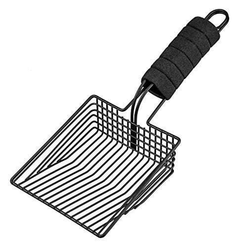 BasicForm Recogedor de Arena para Gatos – Recogedor de Arena para Gatos con Pala Profunda – Cómodo Mango de Espuma - Negro BasicForm Recogedor de Arena para Gatos – Recogedor de Arena para Gatos con Pala Profunda – Cómodo Mango de Espuma - Negro