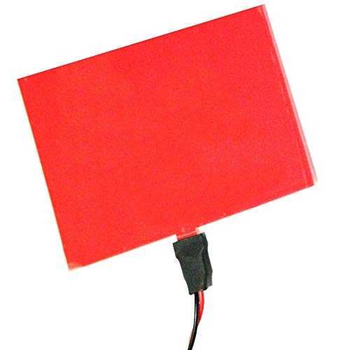 BeMatik - Panel electroluminiscente EL 100x100 mm rojo