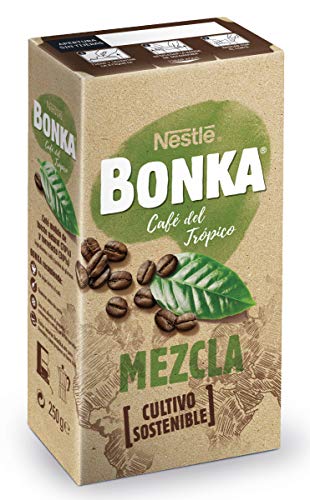 BONKA Café Tostado Molido Mezcla Suave - Paquete de Café de 8 x 250g