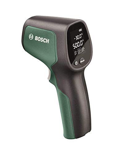 Bosch Home and Garden Termómetro infrarrojos, Rango de temperatura de -30 °C a +500 °C, 2 Pilas AA, en Caja