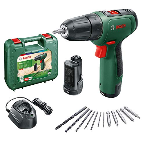 Bosch taladro/atornillador a batería EasyDrill 1200 (2 baterías, sistema de 12 V, en maletín de transporte) Bosch taladro/atornillador a batería EasyDrill 1200 (2 baterías, sistema de 12 V, en maletín de transporte)