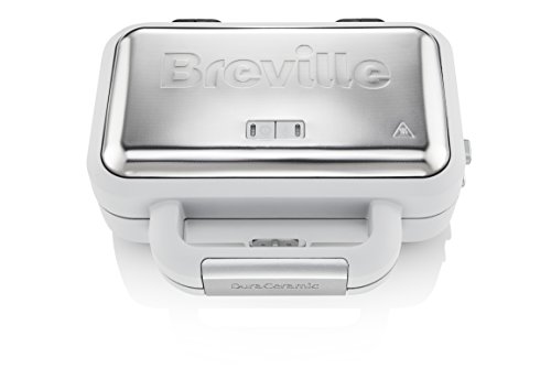 Breville Duraceramic VST070X - Sandwichera con revestimiento, platos desmontables, color gris