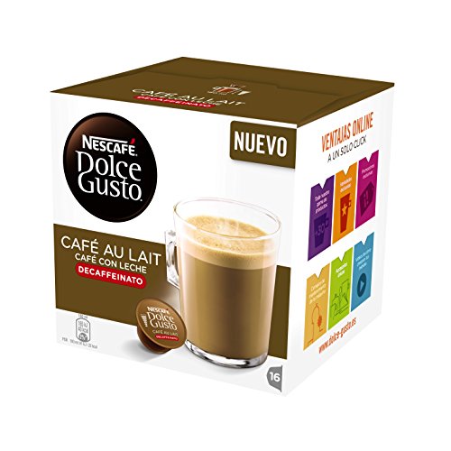 Cápsulas Dolce Gusto Café con Leche Descafeinado 16 unidades Cápsulas Dolce Gusto Café con Leche Descafeinado 16 unidades