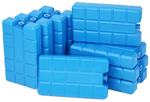 com-four® 9X Big Pack de Hielo en Azul - Elementos de refrigeración para neveras y Bolsas de frío - Baterías de refrigeración para el hogar y el Ocio