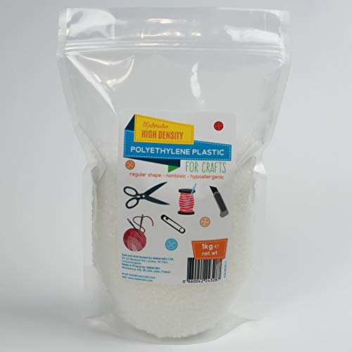 Contenedor de plástico de polietileno de alta densidad para manualidades., 1 kg Contenedor de plástico de polietileno de alta densidad para manualidades., 1 kg