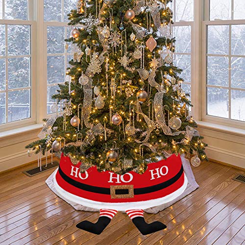 Decoración de Navidad Falda Arbol de Navidad con Pies de Papá Noel Collar de 77 cm de diámetro Durable Base de Árbol de Navidad Cubierta de Navidad Fiesta Decoración de la Tienda del Hogar (Santa) Decoración de Navidad Falda Arbol de Navidad con Pies de Papá Noel Collar de 77 cm de diámetro Durable Base de Árbol de Navidad Cubierta de Navidad Fiesta Decoración de la Tienda del Hogar (Santa)