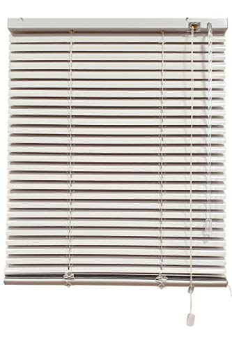 Decorestor Persianas Venecianas de Aluminio A TU Medida, Anchos de 36 a 240cm. Color Blanco. Venecianas Aluminio, Cortinas venecianas