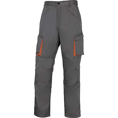Delta Plus m2pw2grtm Mach 2 Pantalones de trabajo de poliéster/algodón, franela Forro, Gris de naranja, M, 10 unidades)