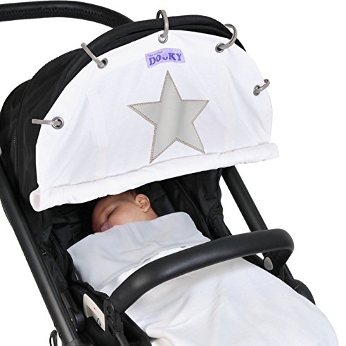 Dooky Winter - Parasol para carrito de bebé con diseño de estrella fosforescente, color crudo