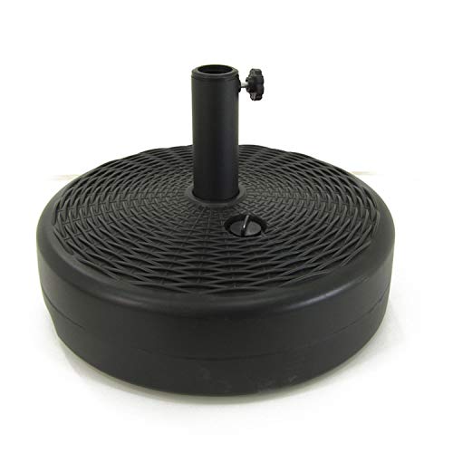 Edenjardi Base para Parasol de jardín rellenable Redonda en Color Negro, Tamaño: 50x50x14 cm, Peso: 50 Kg, Mástil de 32 a 48 mm,Material: Polietileno de Alta Densidad (HDPE) Edenjardi Base para Parasol de jardín rellenable Redonda en Color Negro, Tamaño: 50x50x14 cm, Peso: 50 Kg, Mástil de 32 a 48 mm,Material: Polietileno de Alta Densidad (HDPE)