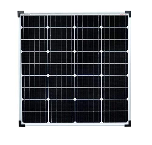 enjoy solar Mono Panel solar monocristalino de 80 W, ideal para caravanas, casas con jardín, barcos, etc, negro