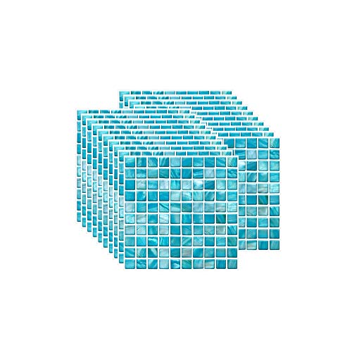 FBBULES 20 Piezas Pegatinas de Pared PVC, Azulejos Adhesivos Resistente Calor Impermeable Protector contra Salpicaduras para Sala Cocina Mosaico Cielo Azul (10 x 10 cm / 4 x 4 Pulgadas) FBBULES 20 Piezas Pegatinas de Pared PVC, Azulejos Adhesivos Resistente Calor Impermeable Protector contra Salpicaduras para Sala Cocina Mosaico Cielo Azul (10 x 10 cm / 4 x 4 Pulgadas)