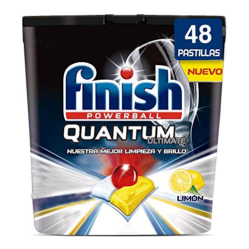Finish Powerball Quantum Ultimate, pastillas para el lavavajillas, limón - 48 unidades