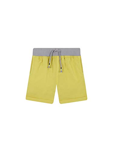 Gocco Bermuda Cinturilla Elastica Pantalones, Amarillo (Amarillo Claro YC), 110 (Tamaño del Fabricante:4-5) para Niños