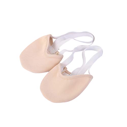 HEALLILY 1pc Calcetín Fitness Dance Ballet Calcetines para el Piso Zapatos de Baile Calcetines Deportivos para Mujeres, niñas Tamaño M (Color de la Piel)
