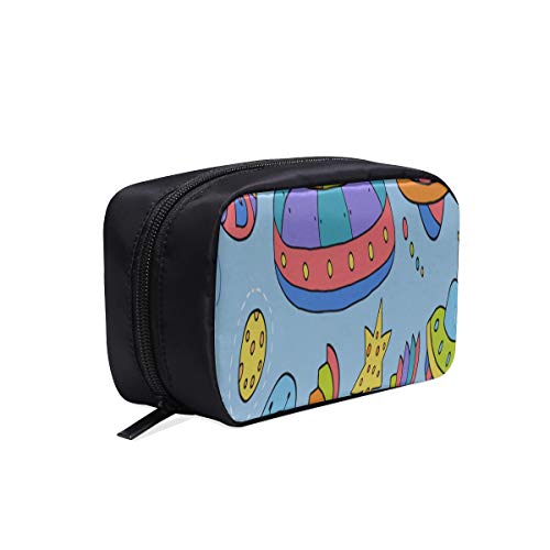 Herramienta Bolsa de viaje Espacio exterior lindo Nave espacial de dibujos animados Hombres Colgando Bolsa de aseo Bolsa de viaje para mujer Bolsa de viaje para hombre Bolsa de viaje de moda Bolsas d