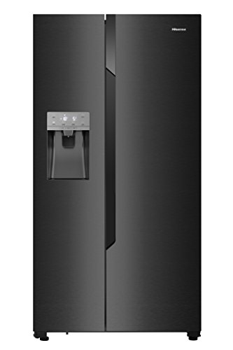 Hisense RS694N4TF2 nevera puerta lado a lado Independiente Negro 535 L A++ - Frigorífico side-by-side (Independiente, Negro, Puerta americana, LED, Tocar, LED)