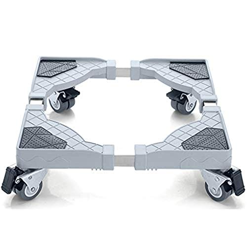 HIZLJJ Multi-Funcional Ajustable Lavadora telescópica móvil de Mueble Base móvil for Nevera Secadora Lavadora Gabinete, con 2 * 4 Bloqueo de Goma Ruedas giratorias HIZLJJ Multi-Funcional Ajustable Lavadora telescópica móvil de Mueble Base móvil for Nevera Secadora Lavadora Gabinete, con 2 * 4 Bloqueo de Goma Ruedas giratorias