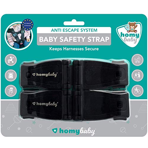 HOMYBABY Seguridad Bebes | Hebilla para Cinturon de Seguridad | Evita que el Niño Saque los Brazos del Arnés | Protector Arnes Bebe para Silla de Coche | Cierre Seguridad Bebe | Pack de 2 HOMYBABY Seguridad Bebes | Hebilla para Cinturon de Seguridad | Evita que el Niño Saque los Brazos del Arnés | Protector Arnes Bebe para Silla de Coche | Cierre Seguridad Bebe | Pack de 2