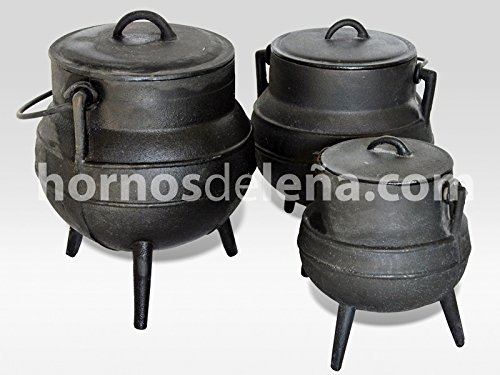 hornosdeleña Olla de Hierro Fundido con Patas. 4 litros