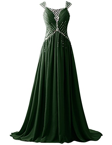 HUINI Rosario Lentejuelas Largo Gasa Paseo Vestidos de Noche Piso Longitud Fiesta Formal Vestidostama?o 58 HUINI Rosario Lentejuelas Largo Gasa Paseo Vestidos de Noche Piso Longitud Fiesta Formal Vestidostama?o 58