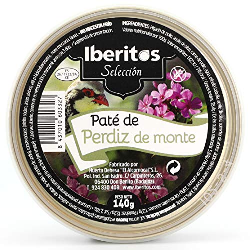 Iberitos - Lata de Paté de Perdiz - 140 gr