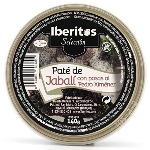Iberitos - Paté de Jabalí al Pedro Ximénez - 1 Lata x 140 gr