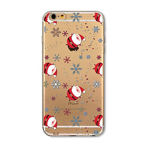 iPhone 8 Plus Funda Navidad, iPhone 7 Plus Carcasa Silicona Trasparente Suave Slim Christmas Gel TPU Cover para iPhone 7 Plus iPhone 8 Plus (5.5 Inch) Delgado Goma Case Linda Santa Nieve de Navidad iPhone 8 Plus Funda Navidad, iPhone 7 Plus Carcasa Silicona Trasparente Suave Slim Christmas Gel TPU Cover para iPhone 7 Plus iPhone 8 Plus (5.5 Inch) Delgado Goma Case Linda Santa Nieve de Navidad