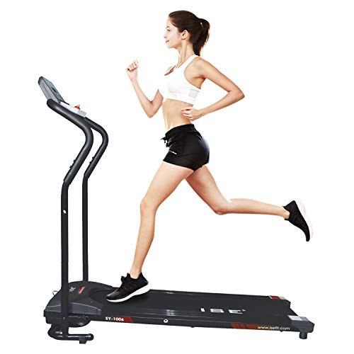 ISE SY-1006 - Cinta de Correr eléctrica Plegable motorizada, 10 km/h, Ideal para casa o Oficina, Cardio Fitness Sport