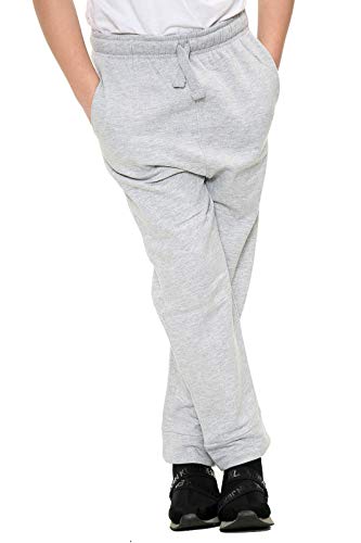 janisramone Pantalones de forro polar para niños y niñas y niños, lisos, básicos, deportivos, casuales, para la escuela janisramone Pantalones de forro polar para niños y niñas y niños, lisos, básicos, deportivos, casuales, para la escuela