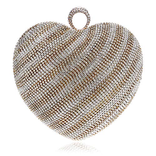 JLCK Mujeres Embragues Monederos Bolsos Sobre de cristal con cuentas Prom Boda Noche Bolso Regalos Nupciales-Luz de oro_El 16 * 15cm JLCK Mujeres Embragues Monederos Bolsos Sobre de cristal con cuentas Prom Boda Noche Bolso Regalos Nupciales-Luz de oro_El 16 * 15cm