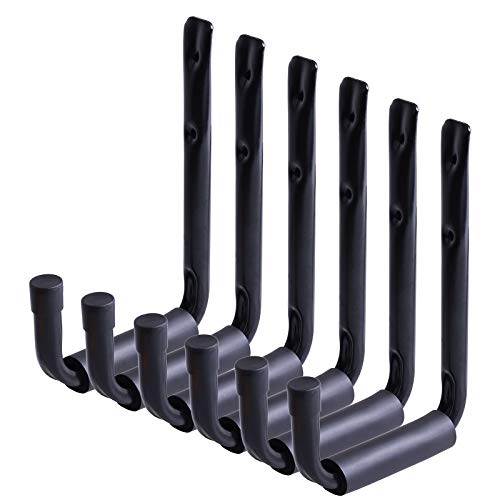 Kinstecks 6PCS Ganchos de almacenamiento Heavy Duty Colgar en el garaje Organizador y ganchos de uso general para garajes Jardín cobertizo Herramienta Escalera Silla Manguera Silla-Negro Kinstecks 6PCS Ganchos de almacenamiento Heavy Duty Colgar en el garaje Organizador y ganchos de uso general para garajes Jardín cobertizo Herramienta Escalera Silla Manguera Silla-Negro