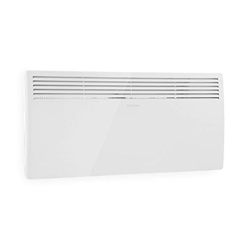Klarstein Hot Spot Slimcurve - Calefactor por convección, Circulación de aire por calentamiento, 2 niveles potencia, Protección IP24, Hasta 40 m², Detección de ventanas abiertas, Autoapagado, Blanco Klarstein Hot Spot Slimcurve - Calefactor por convección, Circulación de aire por calentamiento, 2 niveles potencia, Protección IP24, Hasta 40 m², Detección de ventanas abiertas, Autoapagado, Blanco