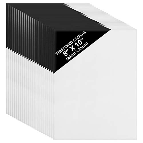 Kurtzy Lienzos para Pintar en Blanco (Pack de 24) 20 x 25 cm – Set Panel de Lienzo Preestirado – Aptos para Pintura Acrílica y al Óleo - Lienzo Blanco para Bocetos y Dibujos Kurtzy Lienzos para Pintar en Blanco (Pack de 24) 20 x 25 cm – Set Panel de Lienzo Preestirado – Aptos para Pintura Acrílica y al Óleo - Lienzo Blanco para Bocetos y Dibujos