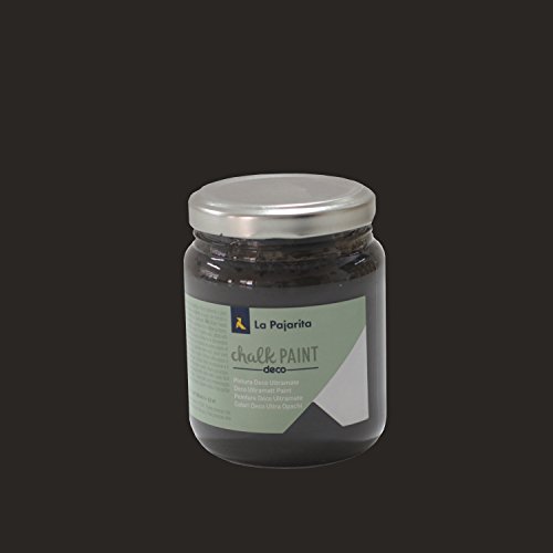 La Pajarita 105337 Pintura para Decoración y DIY, Chalk, 1, Casi Negro La Pajarita 105337 Pintura para Decoración y DIY, Chalk, 1, Casi Negro
