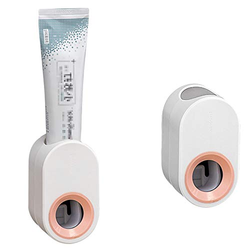 Ldawy Dispensador de Pasta de Dientes, exprimidor automático de Pasta de Dientes, 2 Piezas dispensador de exprimidor de Pasta de Dientes montado en la Pared para el baño del baño Ldawy Dispensador de Pasta de Dientes, exprimidor automático de Pasta de Dientes, 2 Piezas dispensador de exprimidor de Pasta de Dientes montado en la Pared para el baño del baño