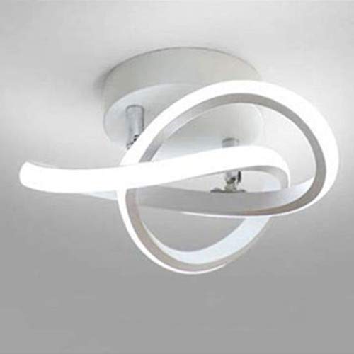 LED Lámpara de Techo Moderna Blanca Plafón LED Techo Moderno Blanco Frío 6500K Luz de Techo para Dormitorio Baño Cocina Sala de Estar Pasillo Comedor Balcón